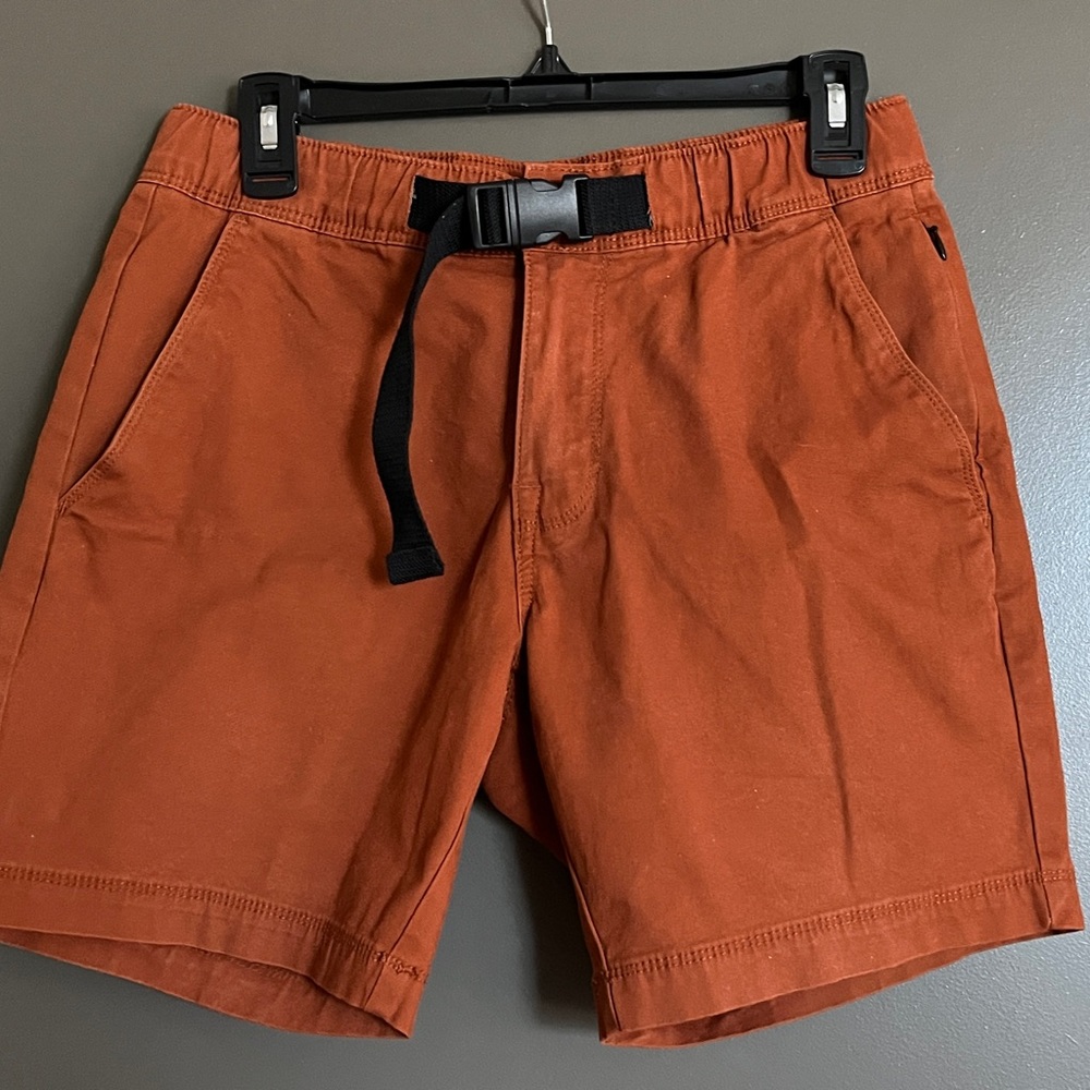 St. John's Bay Brown Athletic Shorts with Adjustable Belt